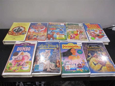 Vintage Walt Disney VHS Tapes Kids Clamshell Covers All Still SEALED ...