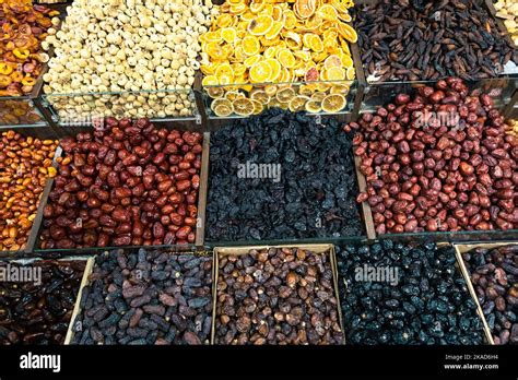 Eastern Bazaar. Nuts, Spices and Sweets. Traditional Azerbaijani ...