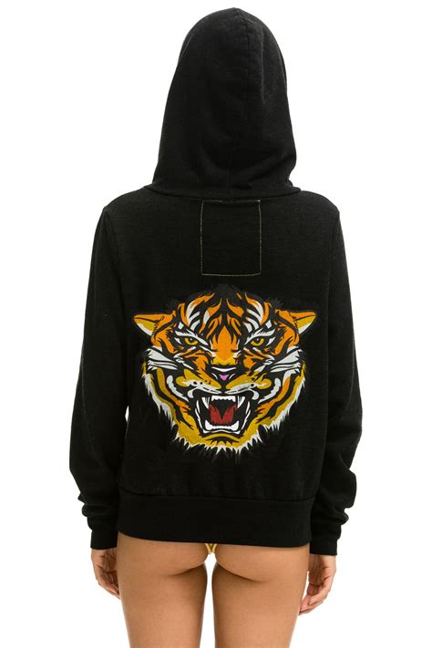 Dreamland Logo Zip Hoodie Black Aviator Nation Dreamland