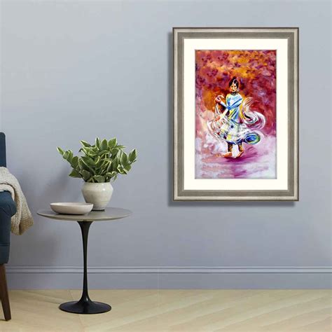 Dancing Indian Woman Framer
