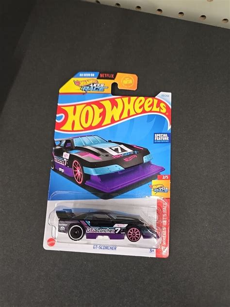 Hot Wheels Gt Scorcher Netflix Let S Race Purple Super Vhtf Ebay