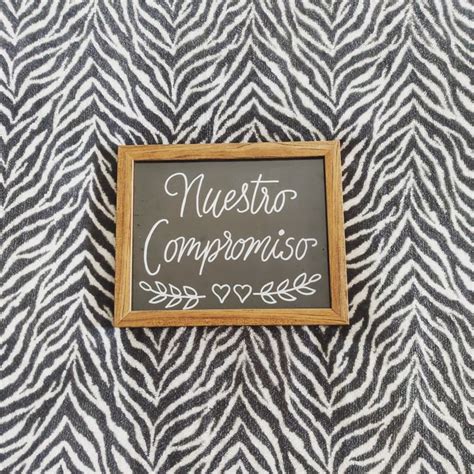 Nuestro Compromiso Lettering Decor Home Decor