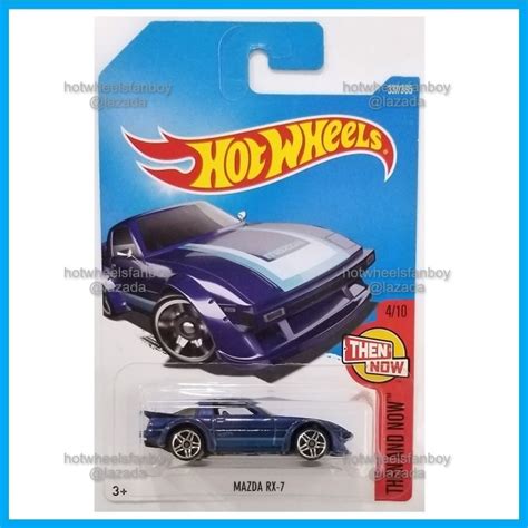 Hot Wheels Mazda Rx Hw Then And Now Metalflake Dark Blue Sa C Series Jdm Car