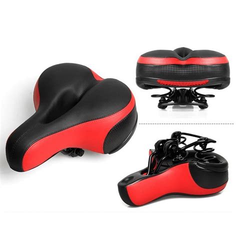 Breathable Waterproof Hollow Bike Seat Large Reflective Shock Absorb