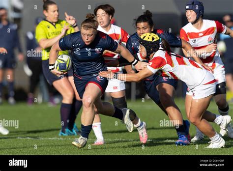 Usas Alev Kelter Breaks During The Womens Rugby World Cup Pool B