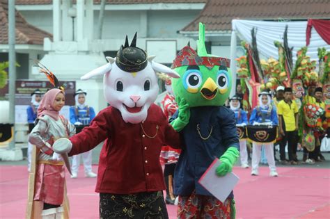 Pemkab Kirab Maskot Pilkada Serentak Tahun 2024 Jawa Timur Tiba Di