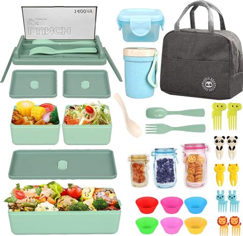 Amazon NatraProw Bento Box Adult Lunch Box With Bag Lunch