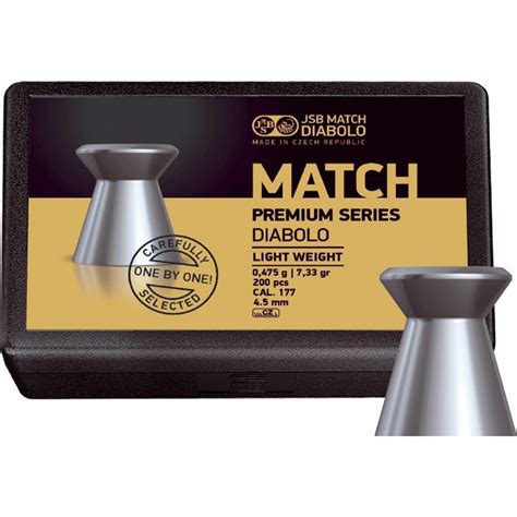 Пульки JSB Match Premium light 4.51мм, 0.5г (200шт) (1006-200) купить в ...