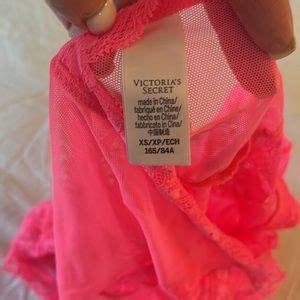 Victoria S Secret Intimates Sleepwear Victorias Secret Hot Neon Pink Lingerie Bodysuit