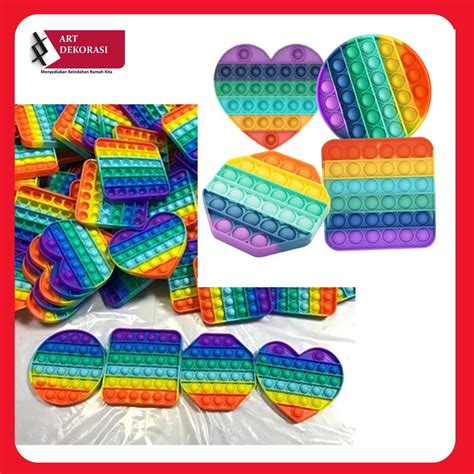 Pop it viral pok it rainbow popit ball pit puzzle Toy | Shopee Malaysia