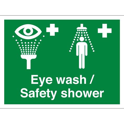 eye wash safety shower signs  key signs uk