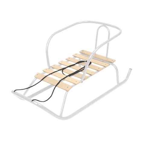 Санки Ветерок, В1/Б, металлическая спинка, 25 кг, белые, Nika в Москве ...