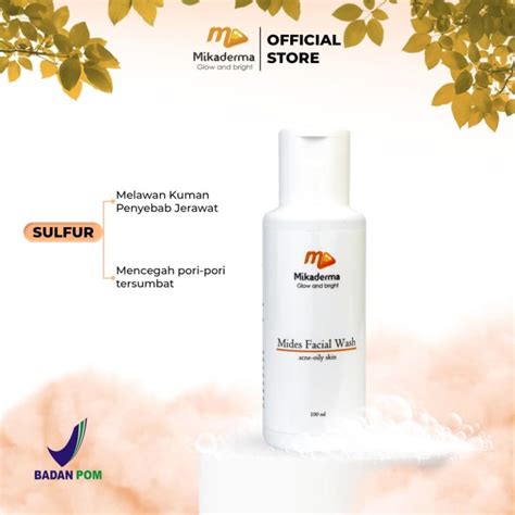 Mikaderma Acne Facial Wash Oily Skin Sabun Cuci Muka Kulit Berjerawat