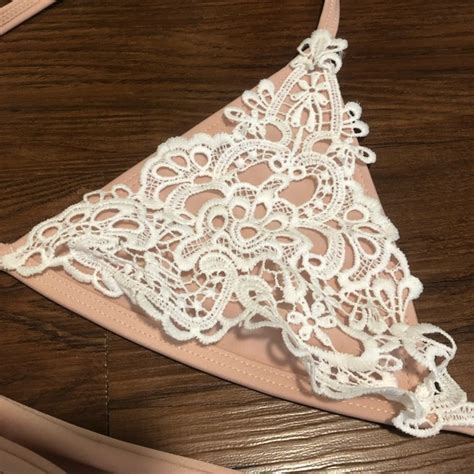 Stanlice Swim Stanlice Blush White Lace Bikini Poshmark
