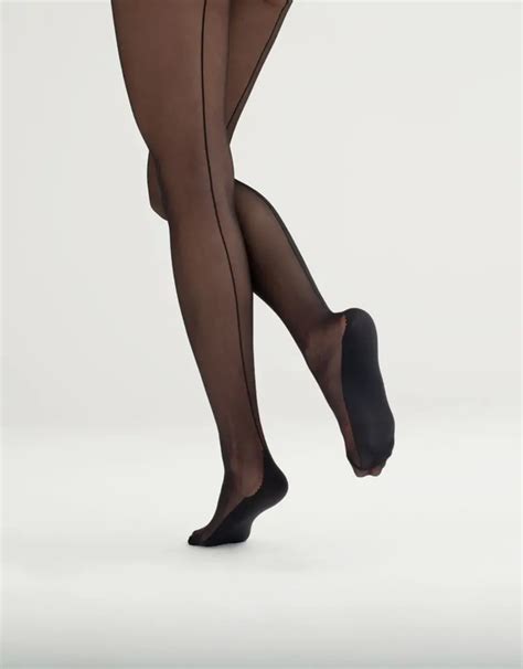 Seamed Cuban Heel Tights Bohdii Boutique