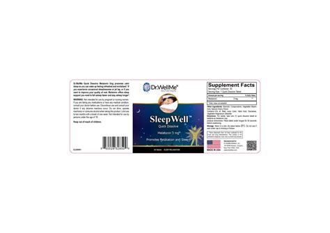 Sleepwell Tablets – Dr. WellMe