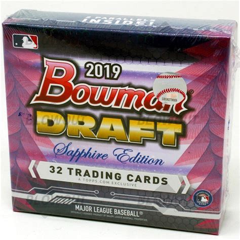 2019 Bowman Draft Baseball Sapphire Edition Box