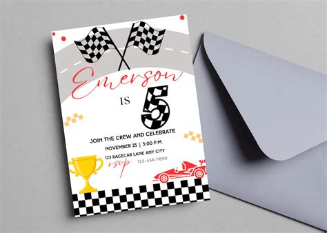 Free PDF Invitation Fire Sparks Hot Wheels Birthday Invitation
