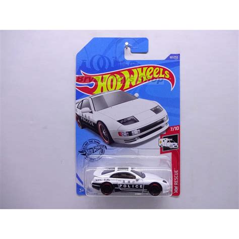 Putih Hot Wheels Nissan Zx Twin Turbo White Tampo Police Shopee Singapore