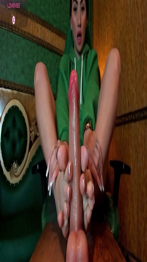 Bella Dildo Feet Stroke