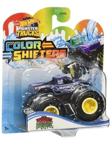 Monster Trucks Hot Wheels Color Shifters Podium Crasher Env O Gratis