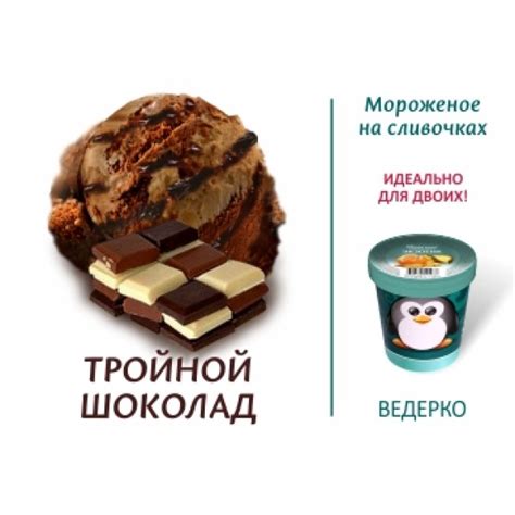 Тройной шоколад - 33 пингвина пломбир на сливочках