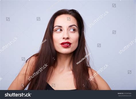 Sexy Brunette Long Hair Stock Photo 372397666 Shutterstock