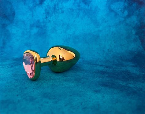 Luxury Anal Plug Golden Anal Plug Heart Analplug Anal Toy Etsy