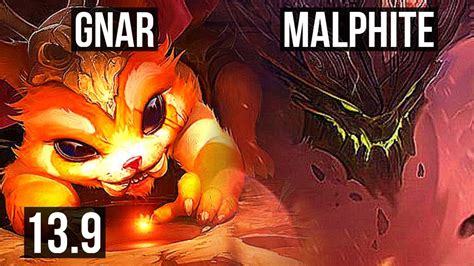 Gnar Vs Malphite Top M Mastery Kr Master Youtube