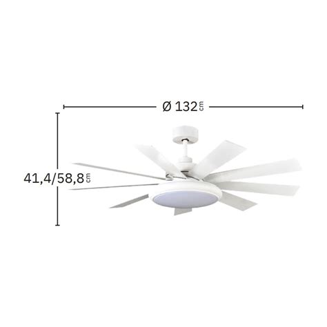 Ventilador De Techo Led Pireo Cct W Fabrilamp Lamparas Es