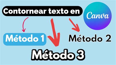 Cómo poner contorno a letras en Canva 3 Métodos YouTube