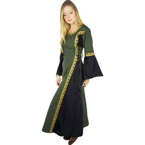 sophie medieval dress greenblack