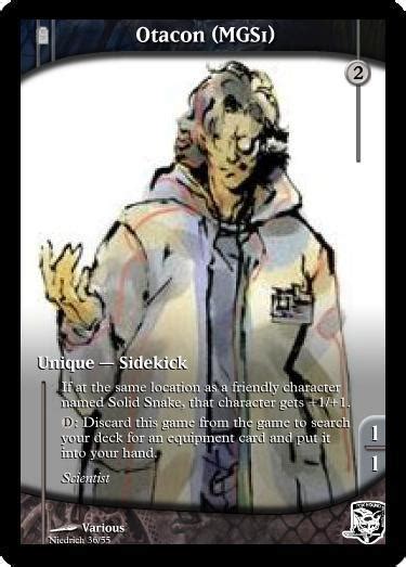 Otacon Mgs1 Mgs Tcg Concept By Cniedrich On Deviantart