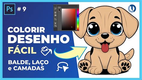 Como Pintar O Desenho - Como pintar um desenho no Photoshop de modo fácil - Balde de tinta e ...