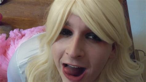Blonde Sissy Crossdresser Sucks And Swallows Big Load Xhamster