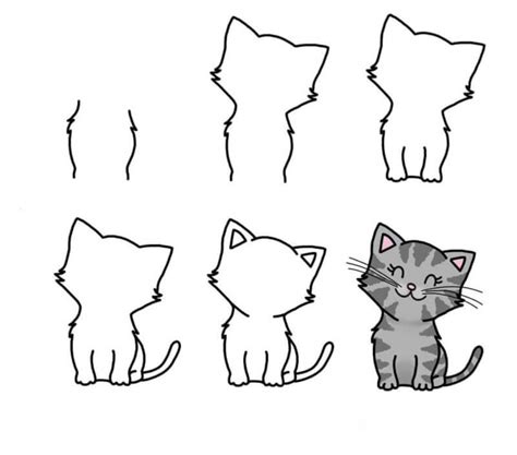 Kedi Çizimi Fikirleri Adım Adım Kolay Kedi Nasıl çizilir
