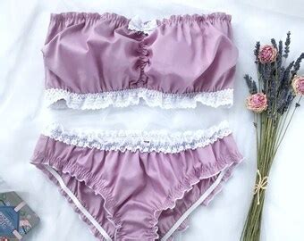 Organic Cotton Lingerie Set Bralette Panty Bio Lingerie