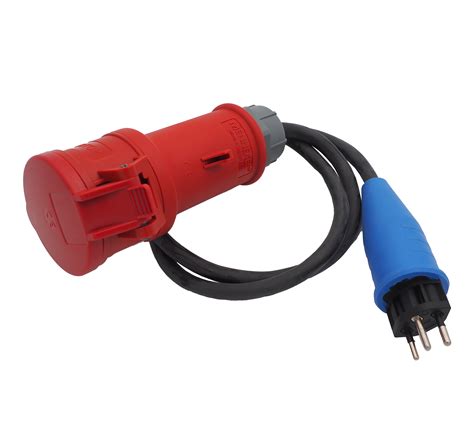 Adapterkabel CEE 400V auf 230V Schweiz Typ 12 Länge : 1m für MPP28 230V ...