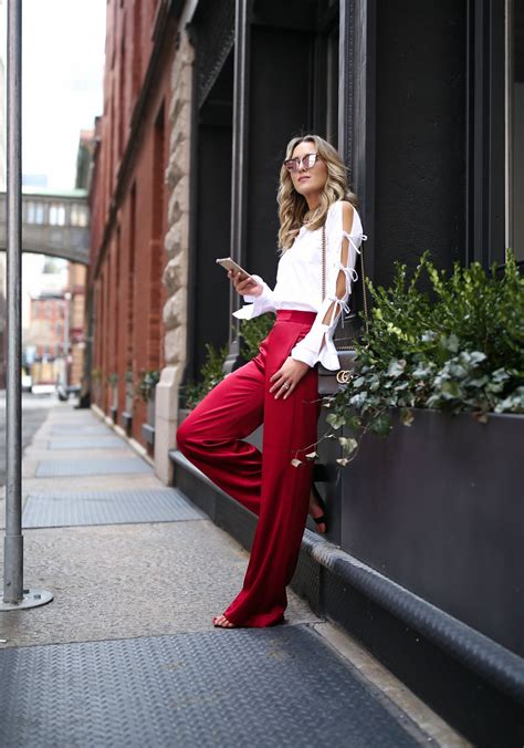 Праздничный образ с брюками - 80 фото