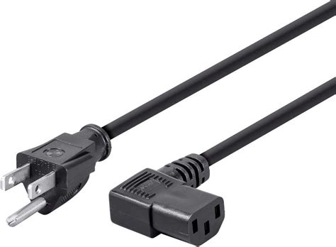 Cable Matters 2 Pack 16 Awg Low Profile Right Angle Power