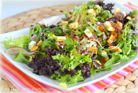 Ensalada para acompañar CocinaconMarta Ensaladas para acompañar