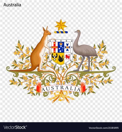 Emblem of australia Royalty Free Vector Image - VectorStock