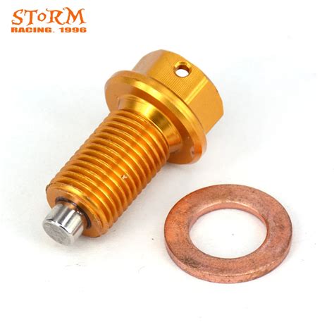 M Aluminum Magnetic Frame Oil Drain Plug Bolt For Suzuki Rmz