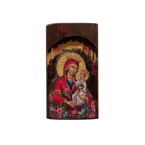 Icona Legno Cm 17x10 Madonna Della Purezza