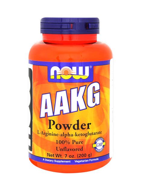 AAKG Powder By NOW FOODS 200 Grams 30 50