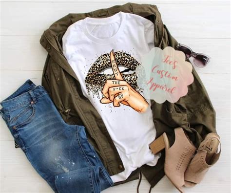 Shut The Fuck Up Shirt Stfu T Shirt Leopard Lips Tee Funny Etsy