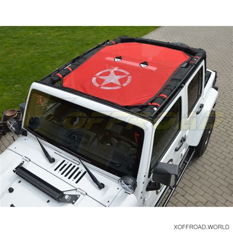 Beach Bikini Top Red Points Star Door Jeep Wrangler Jk Xost