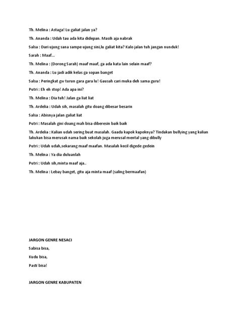 dialog drama stop bullying