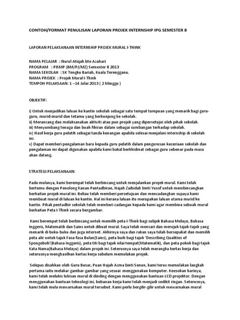 Contoh Laporan Internship Pdf