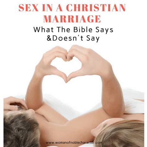 Sex In A Christian Marriage What The Bible Says And Doesnt Say Artofit